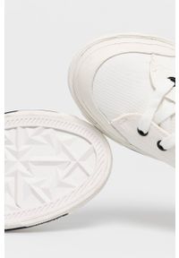 Diesel - Trampki. Nosek buta: okrągły. Zapięcie: sznurówki. Kolor: biały. Materiał: guma #4