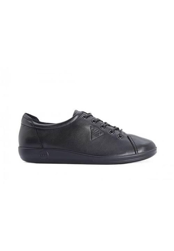 ecco - Buty do chodzenia damskie Ecco Soft 20. Kolor: szary. Materiał: tkanina, materiał, skóra, syntetyk. Szerokość cholewki: normalna. Sport: turystyka piesza