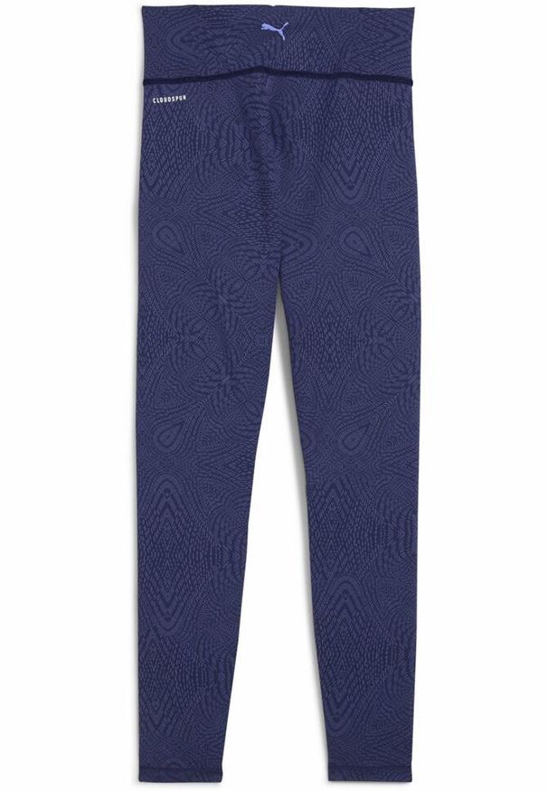 Puma - Damskie legginsy 7/8 z wysokim stanem MOVE CLOUDSPUN PUMA Blue Crystal. Stan: podwyższony. Kolor: niebieski. Materiał: materiał