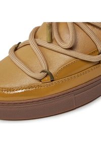 Inuikii Śniegowce Gloss Wedge 75203-007 Beżowy. Kolor: beżowy. Materiał: skóra