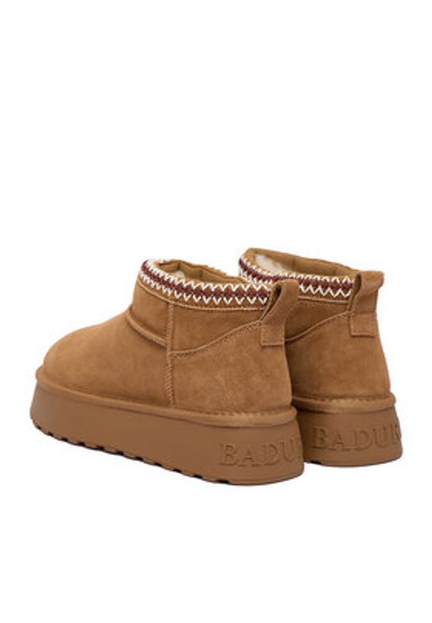 Badura Śniegowce EO-ANGIE-TS6290 Brązowy. Kolor: brązowy. Materiał: zamsz, skóra