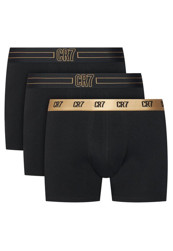 Cristiano Ronaldo CR7 Komplet 3 par bokserek 8100-49 Czarny. Kolor: czarny. Materiał: bawełna