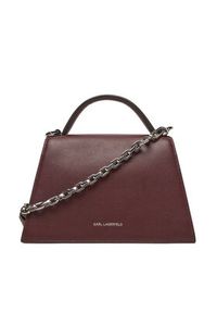 Karl Lagerfeld - KARL LAGERFELD Torebka A1W30038 Bordowy. Kolor: czerwony. Materiał: skórzane