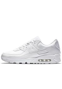 Buty męskie Nike Air Max 90 LTR CZ5594-100 - białe. Zapięcie: sznurówki. Kolor: biały. Materiał: materiał, skóra, syntetyk. Szerokość cholewki: normalna. Sezon: lato. Model: Nike Air Max 90, Nike Air Max