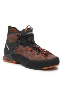 Trekkingi Aku Rock Dfs Mid Gtx GORE-TEX 718 Brown/Rust. Kolor: brązowy. Materiał: skóra, zamsz. Technologia: Gore-Tex. Sport: turystyka piesza