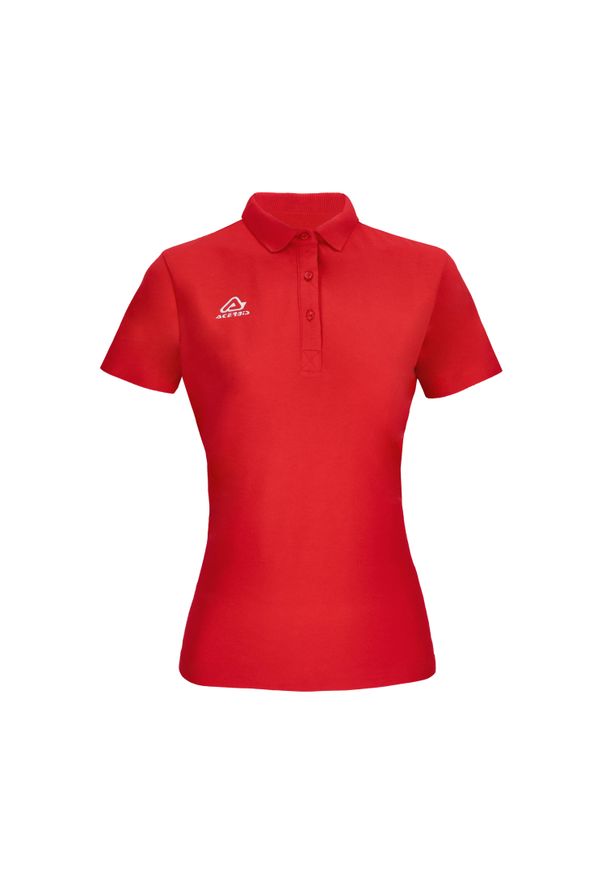 ACERBIS - Damska koszulka polo Acerbis Atlantis. Typ kołnierza: polo. Kolor: czerwony