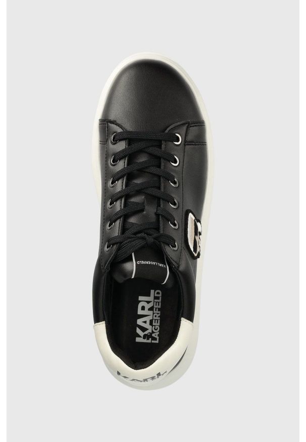 Karl Lagerfeld sneakersy KAPRI MENS kolor czarny. Nosek buta: okrągły. Zapięcie: sznurówki. Kolor: czarny. Materiał: materiał, guma
