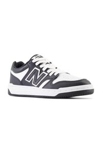 Buty dziecięce New Balance GSB480BW – czarne. Okazja: na uczelnię, na co dzień. Kolor: czarny. Materiał: skóra, materiał, syntetyk. Szerokość cholewki: normalna. Sport: turystyka piesza #3