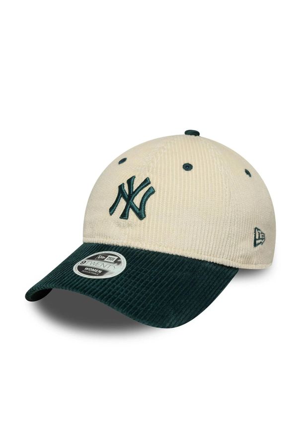 New Era - Czapka baseballowa New York Yankees Block 9twenty. Kolor: wielokolorowy, biały, zielony