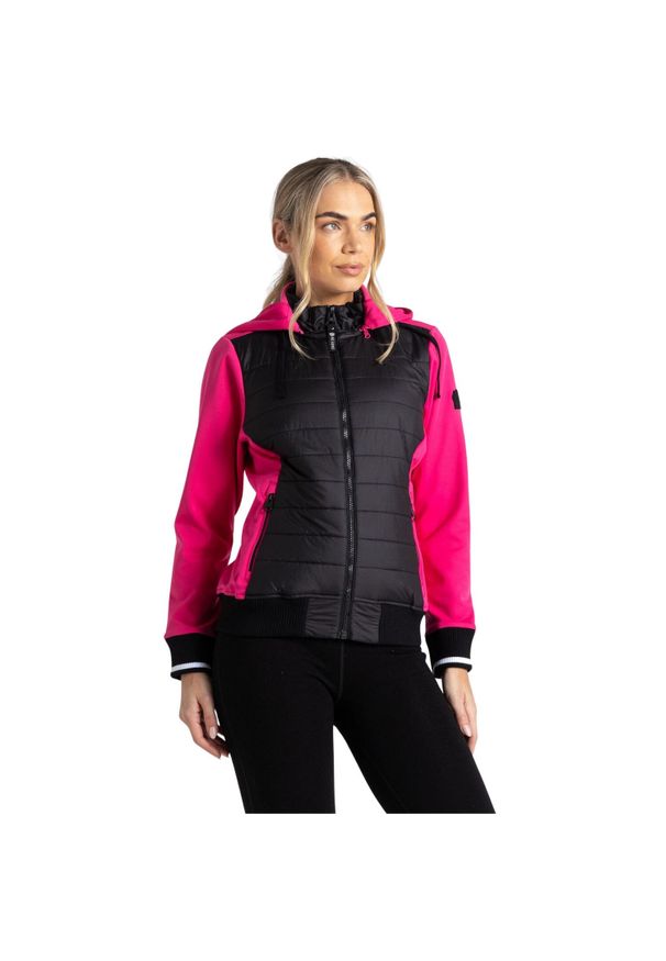 DARE 2B - Kurtka turystyczna damska Dare2b Fend hybrydowa. Kolor: różowy. Materiał: poliester. Sport: turystyka piesza
