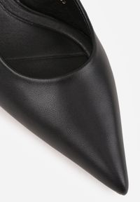 Born2be - Czarne Sandały na Niskim Obcasie Nunziata. Okazja: na wesele, na co dzień, na ślub cywilny. Kolor: czarny. Obcas: na obcasie. Styl: casual, klasyczny, elegancki. Wysokość obcasa: niski #4