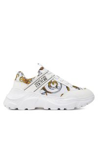 Versace Jeans Couture Sneakersy 78YA3SC2 Biały. Kolor: biały. Materiał: skóra