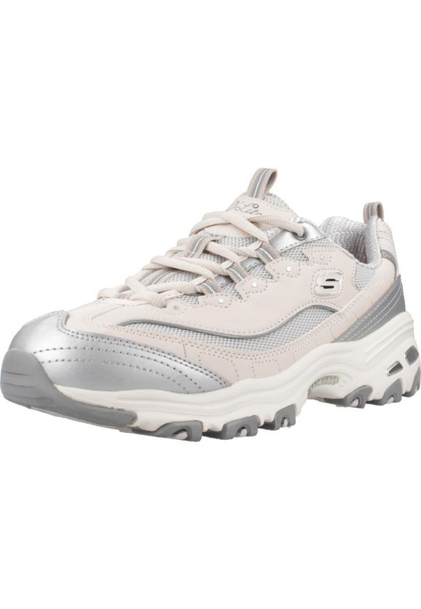 skechers - Kapcie SKECHERS DLITES Szary. Kolor: szary. Materiał: syntetyk, tkanina