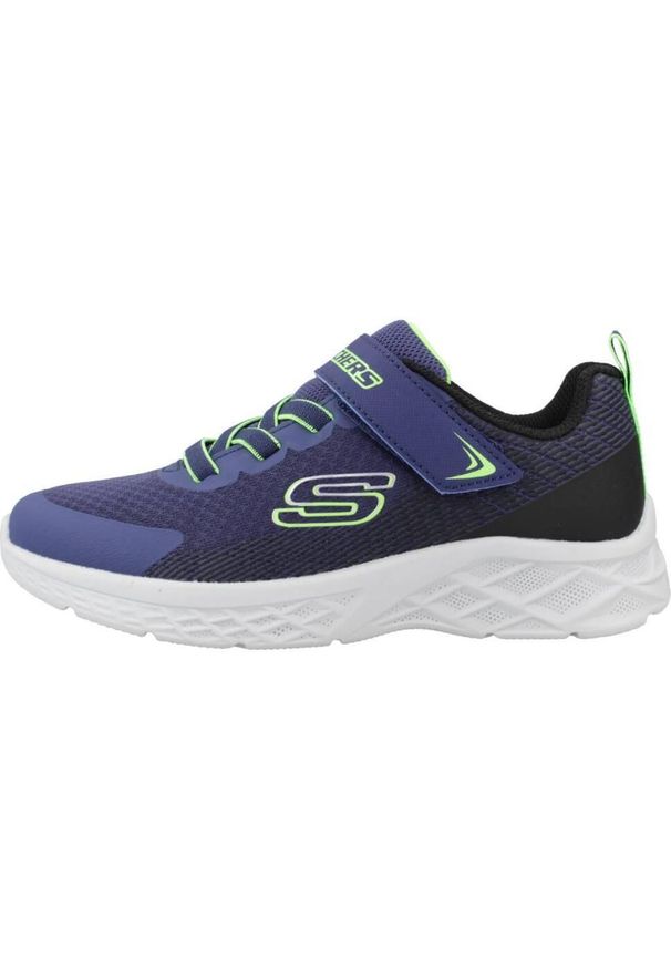 skechers - Tenisówki Skechers Model 403924l Kolor Niebieski. Zapięcie: rzepy. Kolor: niebieski. Materiał: syntetyk, tkanina, materiał. Szerokość cholewki: normalna. Model: Skechers Sport. Sport: turystyka piesza