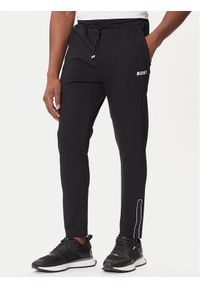 BOSS Spodnie dresowe Hicon 50542940 Czarny Regular Fit. Kolor: czarny. Materiał: syntetyk