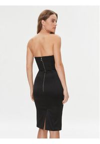 Elisabetta Franchi Sukienka koktajlowa AB-535-37E2-5874 Czarny Slim Fit. Kolor: czarny. Materiał: wiskoza. Styl: wizytowy #4