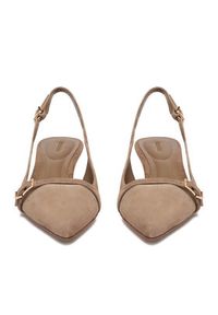 Gino Rossi - GINO ROSSI Czółenka EO-V2182-21 Beżowy. Kolor: beżowy. Materiał: zamsz, skóra #7