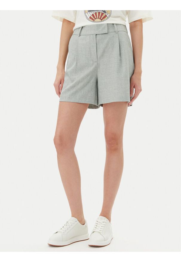 only - ONLY Szorty materiałowe Linda 15283727 Szary Wide Leg. Kolor: szary. Materiał: syntetyk