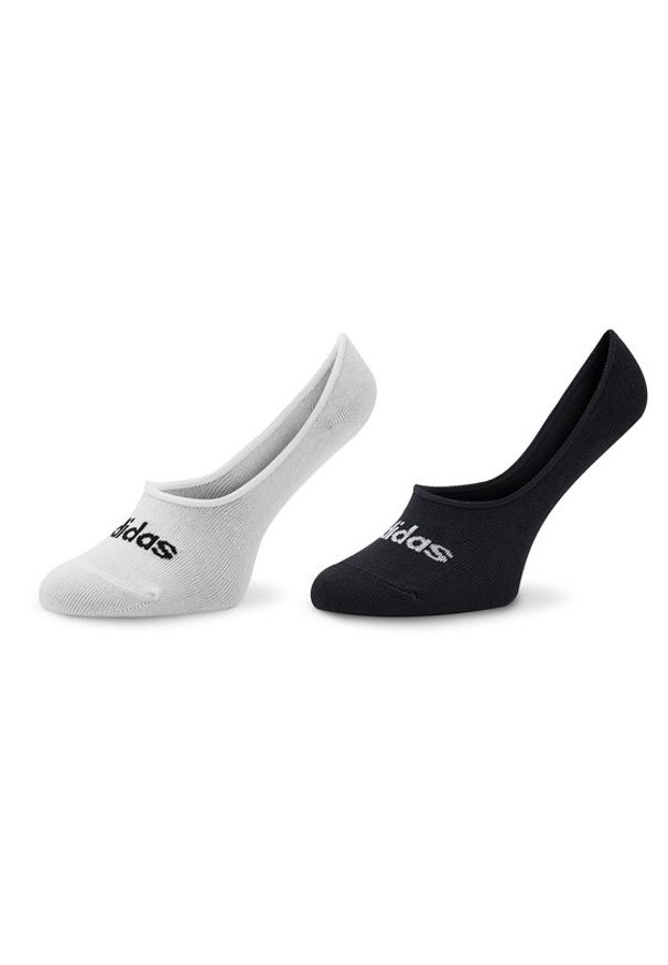 Adidas - adidas Zestaw 2 par stopek unisex Thin Linear Ballerina IC1295 Czarny. Kolor: biały