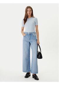 Calvin Klein T-Shirt LV044D246G Błękitny Slim Fit. Kolor: niebieski #3