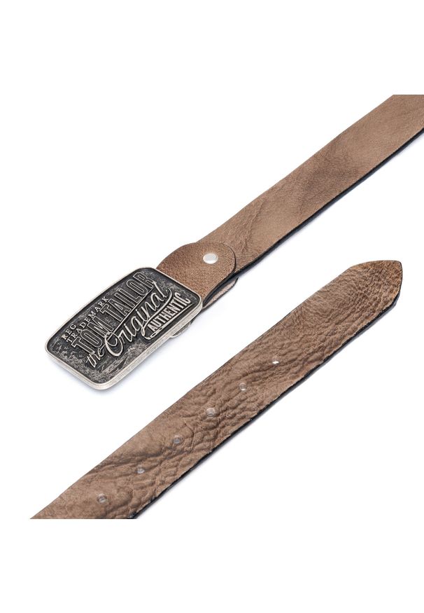 Tom Tailor - TOM TAILOR PASEK SKÓRZANY SOPO-TT436 40 mm Ledergürtel RO 2081 0620. Materiał: skóra. Wzór: paski. Styl: klasyczny