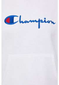 Champion Bluza 114788 damska kolor biały z kapturem z aplikacją. Typ kołnierza: kaptur. Kolor: biały. Wzór: aplikacja #4