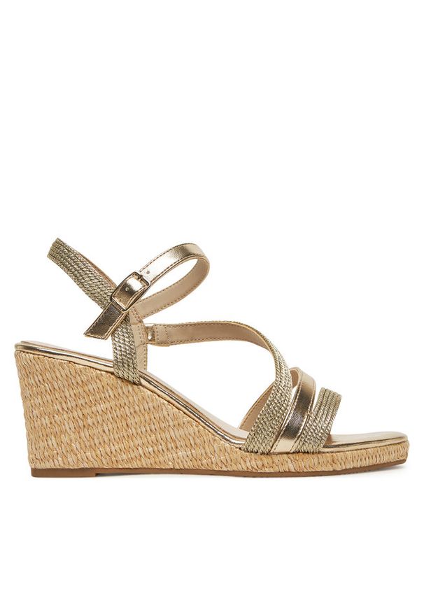 Espadryle Tamaris. Kolor: złoty