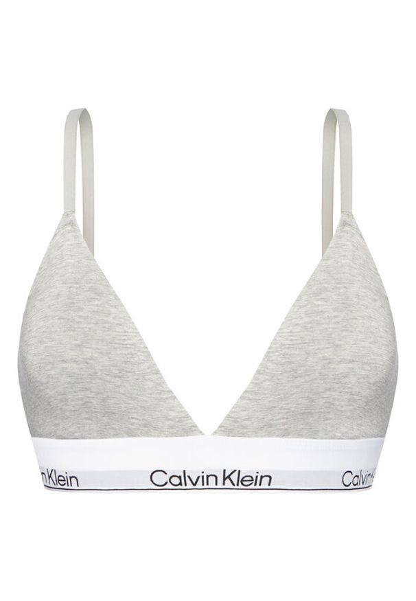Calvin Klein Underwear Biustonosz braletka LV00QF8498 Szary. Kolor: szary. Materiał: bawełna