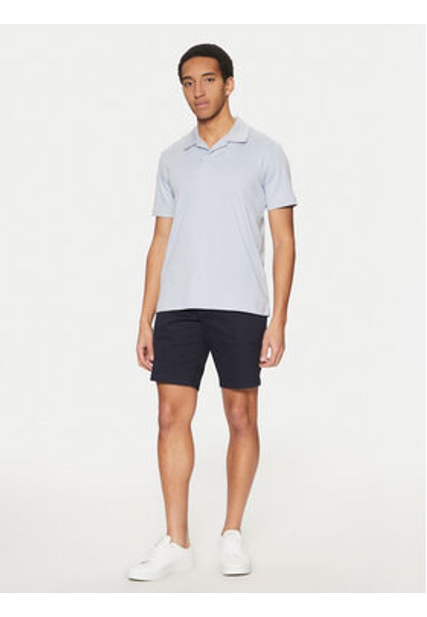 Calvin Klein Polo K10K114133 Niebieski Regular Fit. Typ kołnierza: polo. Kolor: niebieski. Materiał: bawełna
