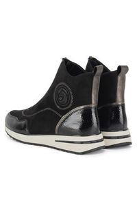 Remonte Botki D1G70-03 Czarny. Kolor: czarny. Materiał: materiał #4