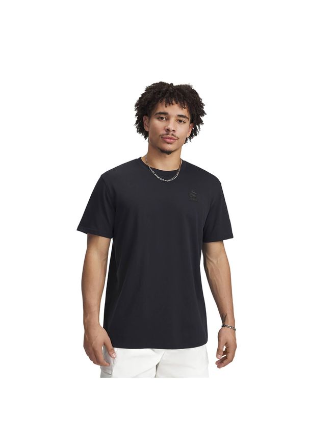 Koszulka koszykarska męska Under Armour Curry Heavyweight Trend Tee. Kolor: czarny. Sport: fitness