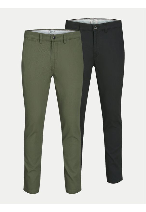 Jack & Jones Komplet spodni 12180705 Kolorowy Slim Fit. Materiał: bawełna. Wzór: kolorowy