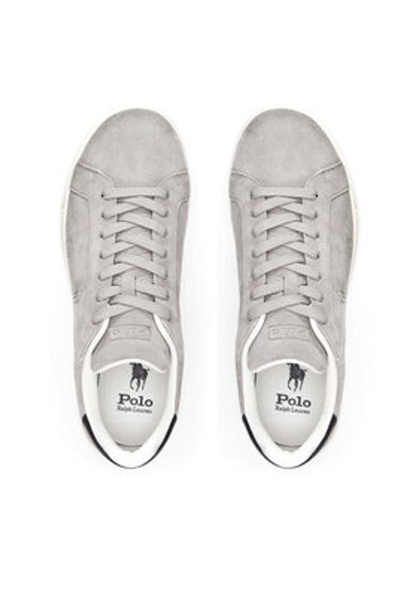Polo Ralph Lauren Sneakersy Heritage Court 809955691002 Szary. Kolor: szary. Materiał: skóra, zamsz