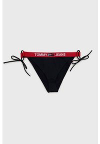 Tommy Jeans - Figi kąpielowe. Kolor: niebieski. Materiał: materiał
