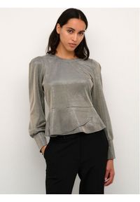 Karen by Simonsen Bluzka Kansaskb 10104595 Srebrny Shaped Fit. Kolor: srebrny. Materiał: syntetyk #1