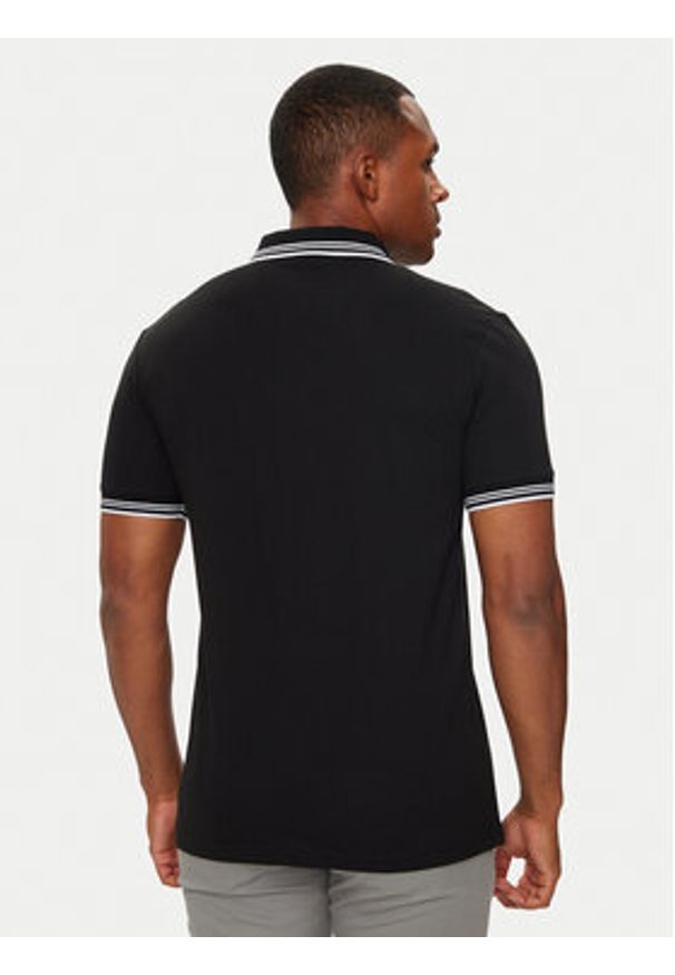 BOSS - Boss Polo Paul 50506193 Czarny Slim Fit. Typ kołnierza: polo. Kolor: czarny. Materiał: bawełna
