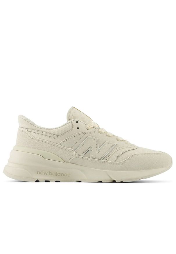 Buty New Balance U997RME - beżowe. Okazja: na co dzień. Kolor: beżowy. Materiał: guma, skóra, syntetyk, materiał. Szerokość cholewki: normalna