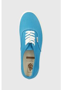 Vans tenisówki UA Authentic. Nosek buta: okrągły. Zapięcie: sznurówki. Kolor: niebieski. Materiał: materiał, bawełna, włókno, guma. Szerokość cholewki: normalna #3