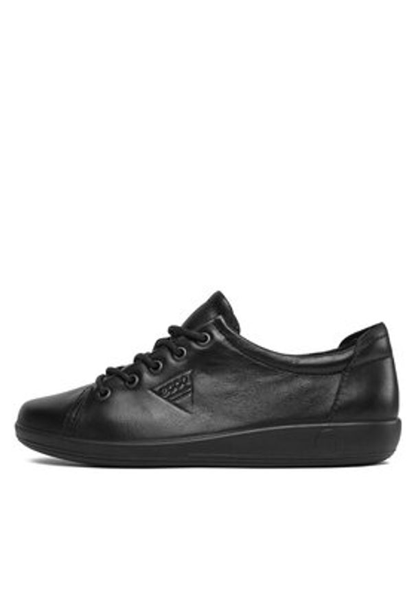 ecco - ECCO Sneakersy Soft 2.0 20650356723 Czarny. Kolor: czarny. Materiał: skóra