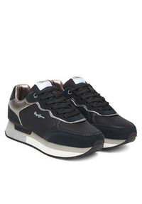 Pepe Jeans Sneakersy Rusper Glam W PLS600008 Czarny. Kolor: czarny. Materiał: materiał #3