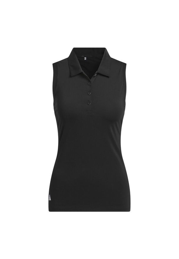 Adidas - Koszulka Women's Ultimate365 Solid Sleeveless Polo. Okazja: na co dzień. Typ kołnierza: polo. Kolor: czarny. Materiał: materiał. Styl: casual