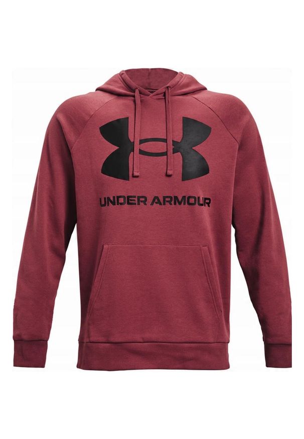 Under Armour - Męska Polarowa Bluza Treningowa Rival Big Logo. Kolor: czerwony. Materiał: polar