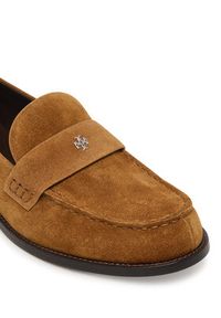 Tory Burch Loafersy Penny 178119 Brązowy. Kolor: brązowy. Materiał: skóra, zamsz #2