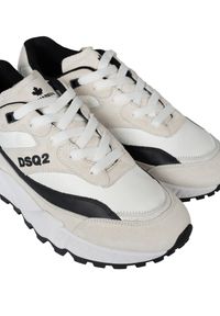 DSQUARED2 - Dsquared2 Sneakersy | SNM022901605495 | Mężczyzna | Czarny, Biały. Kolor: czarny, biały, wielokolorowy. Materiał: skóra #3