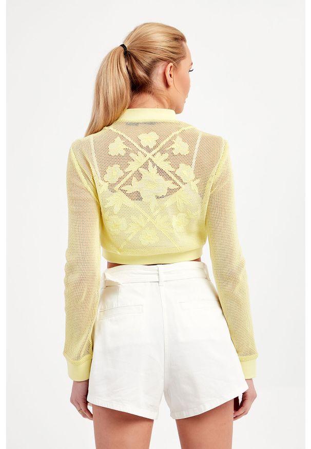 Pinko - Bluza damska Querceto PINKO. Typ kołnierza: kaptur, kołnierzyk stójkowy. Wzór: kwiaty, haft, ażurowy