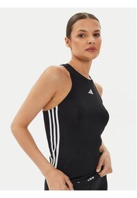 Adidas - adidas Top AEROREADY Train Essentials Regular 3-Stripes Tank Top HR7815 Czarny Slim Fit. Kolor: czarny. Materiał: syntetyk #5