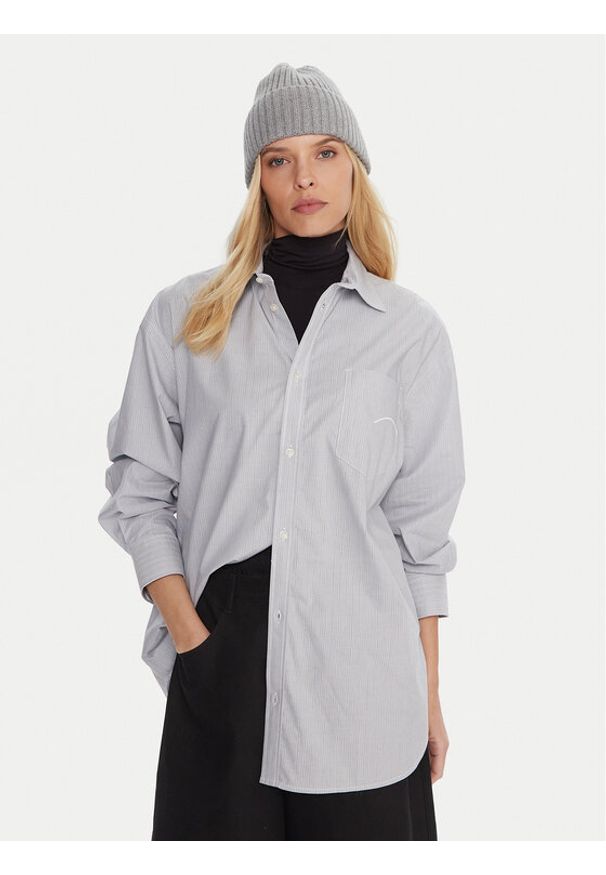 G-Star RAW - G-Star Raw Koszula D27133-E067 Błękitny Oversize. Kolor: niebieski. Materiał: bawełna