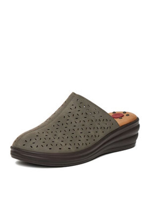 Go Soft Klapki LA3J7701-7 Szary. Kolor: szary. Materiał: materiał, syntetyk