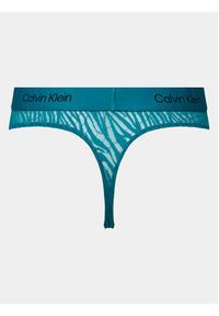 Calvin Klein Underwear Stringi 000QF7378E Zielony. Kolor: zielony. Materiał: syntetyk #5