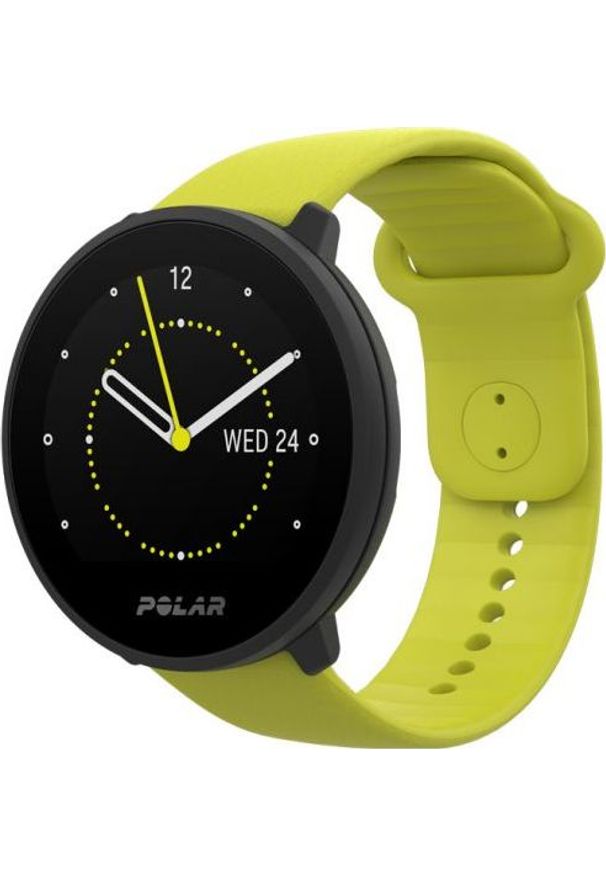 POLAR - Zegarek sportowy Polar Unite Żółty (90083111). Kolor: żółty. Materiał: polar. Styl: sportowy